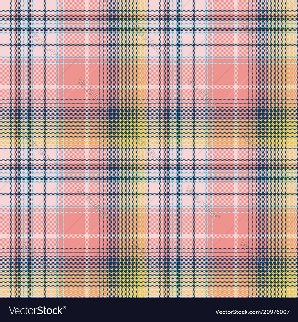 Light color check plaid pixel seamless pattern