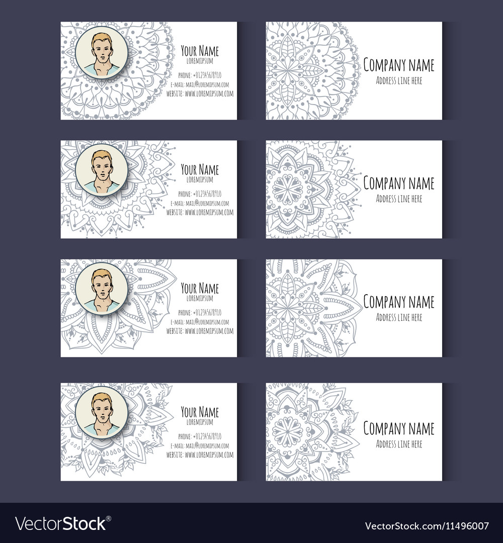 Set of templates for corporate style