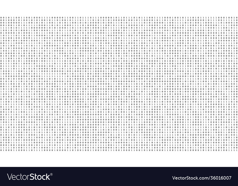 Sheet of binary codes listing seamless pattern Vector Image