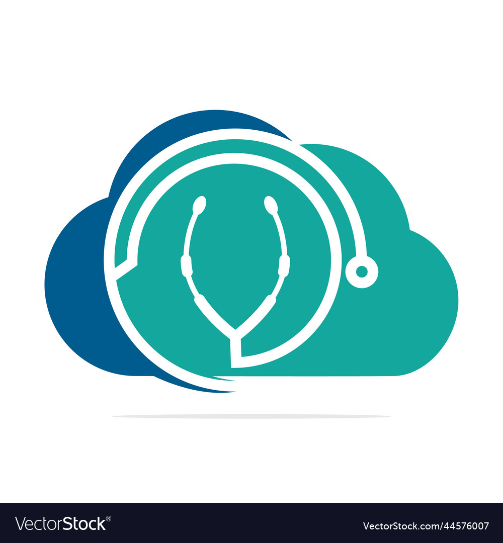 Stethoscope medical hospital logo design Vector Image Stethoscope medical hospital logo design