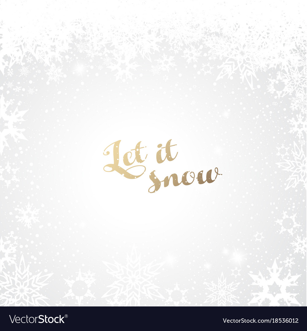 Abstract background with snowflakes and let