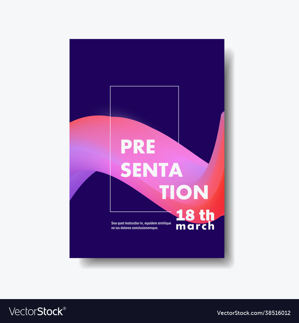 Abstract creative design flow or wave shape