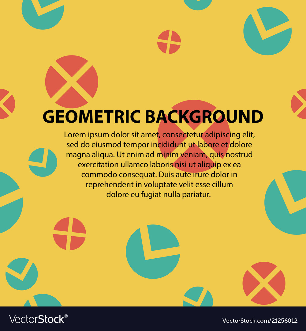 Abstract geometric pattern and background vector image Abstract geometric pattern and background