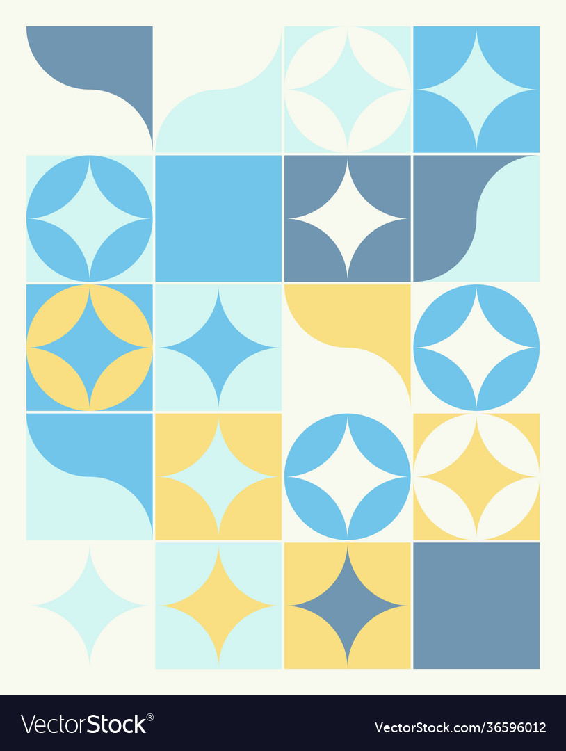 Abstract mosaic pattern design vector image Abstract mosaic pattern design