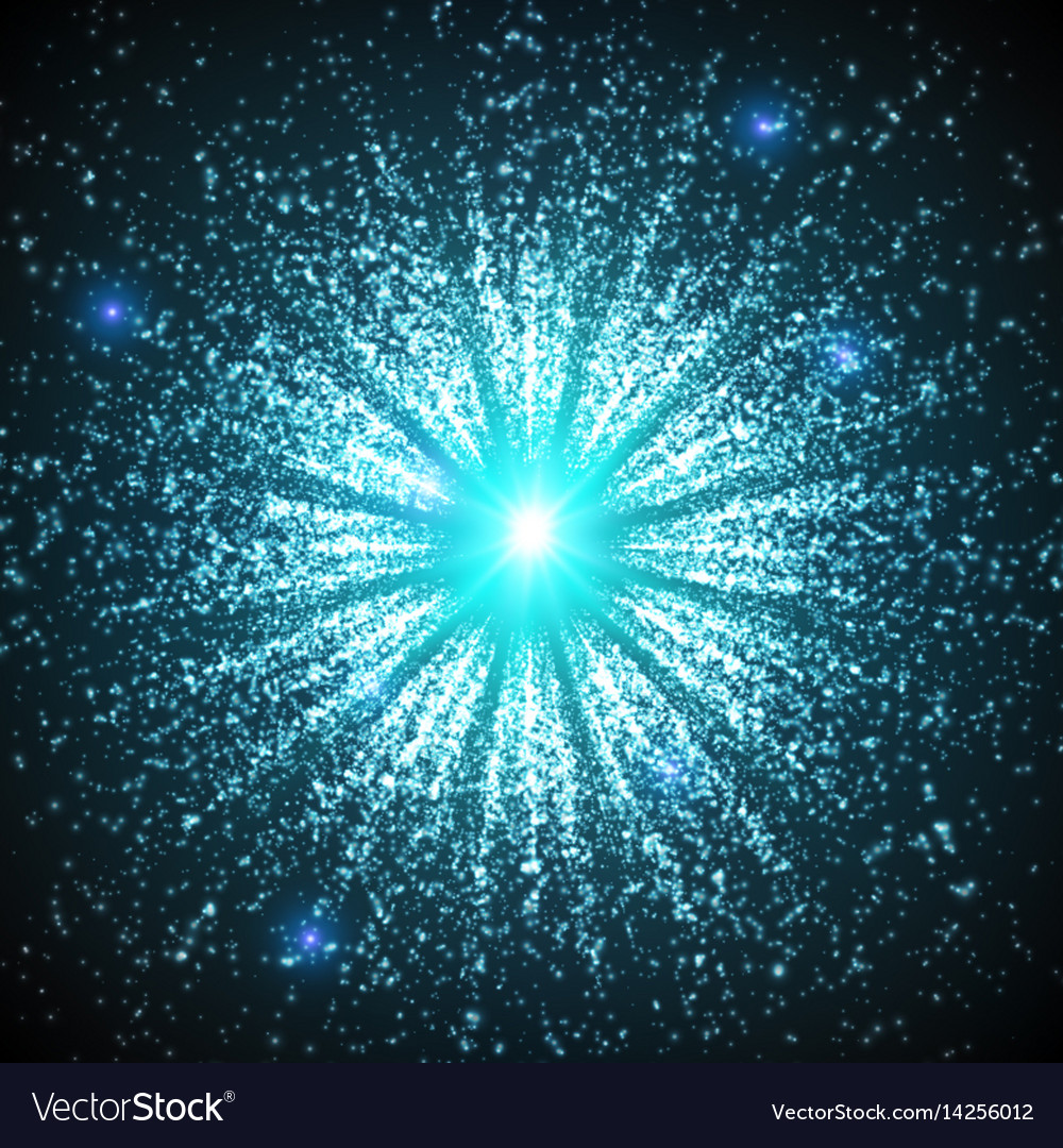 Abstract space background explosion
