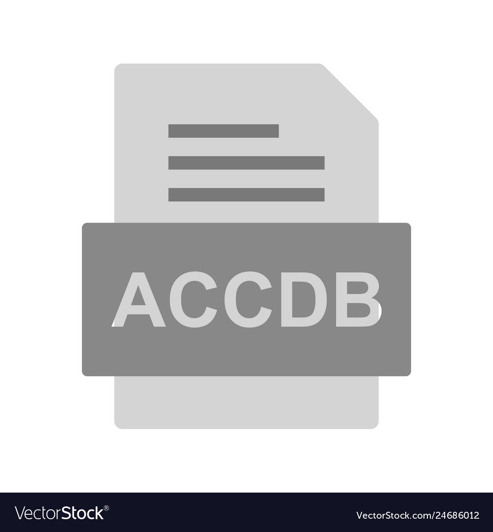 Accdb file document icon