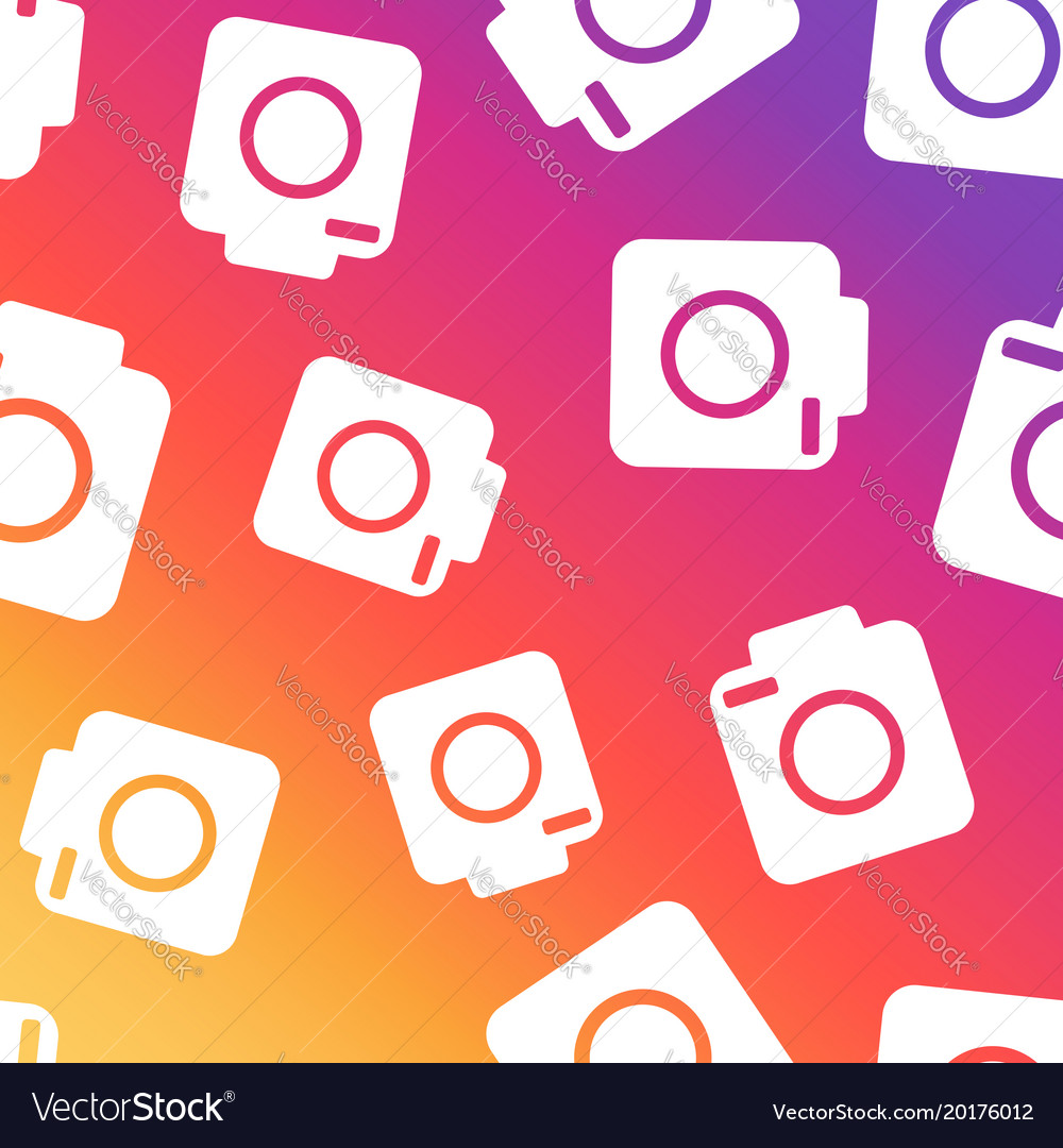 Camera seamless pattern background business flat