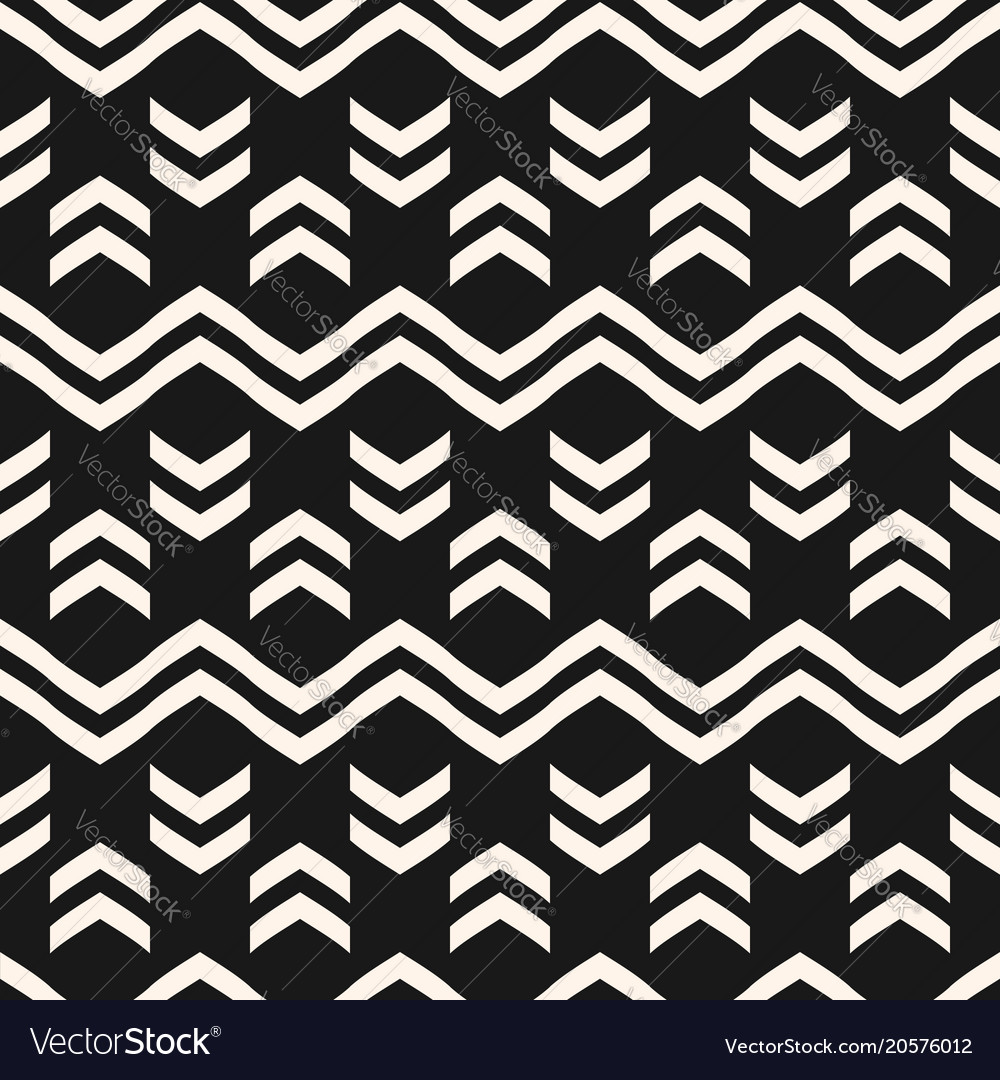 Geometric seamless pattern with zig zag lines