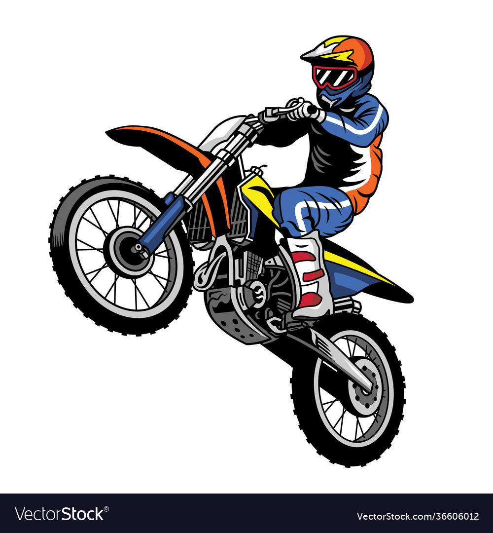 Download Motocross, Jump, Racing. Royalty-Free Vector Graphic