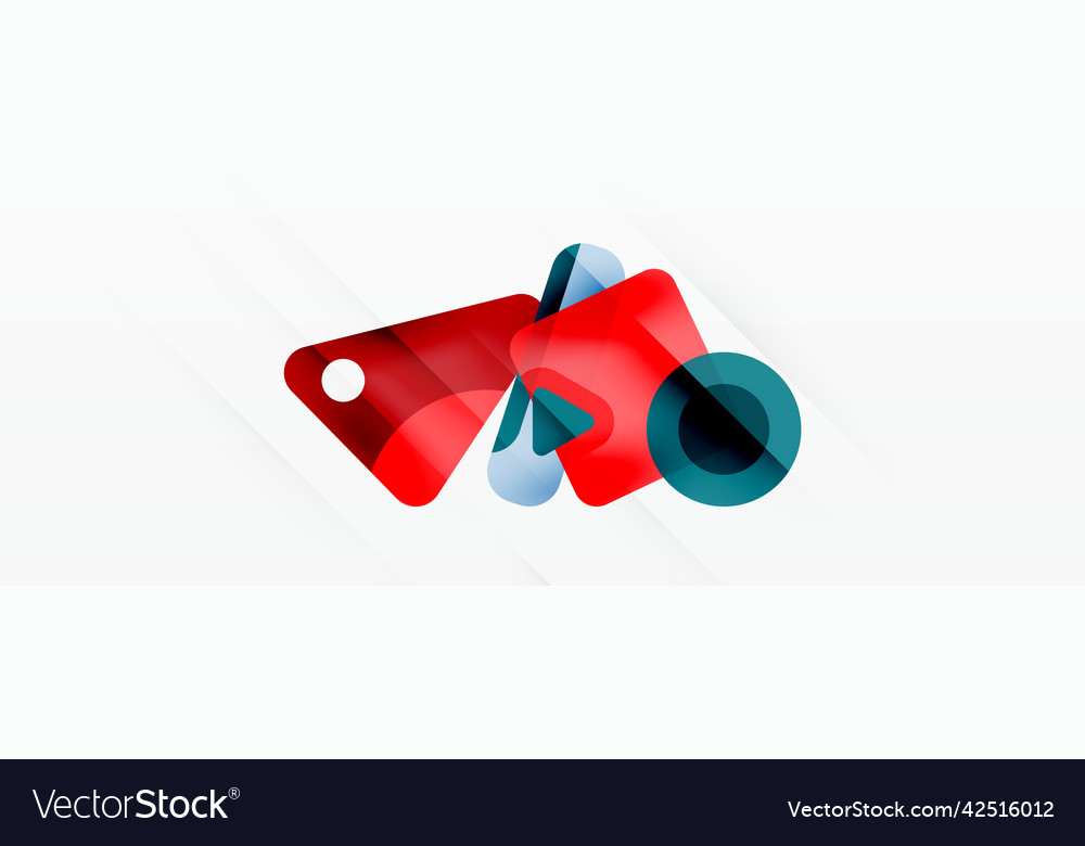 Line triangle square and circle primitive Vector Image Line triangle square and circle primitive