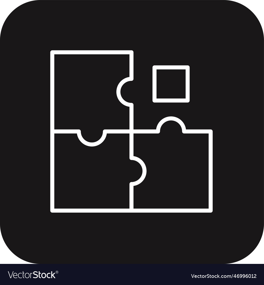 Problem solving teamwork and management icon vector image Problem solving teamwork and management icon