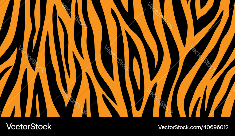 Seamless pattern with tiger stripes Royalty Free Vector