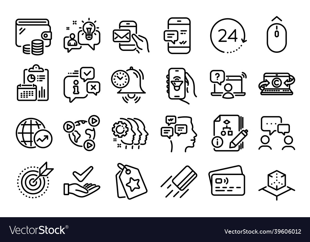 Set of music app idea and algorithm line vector image Set of music app idea and algorithm line