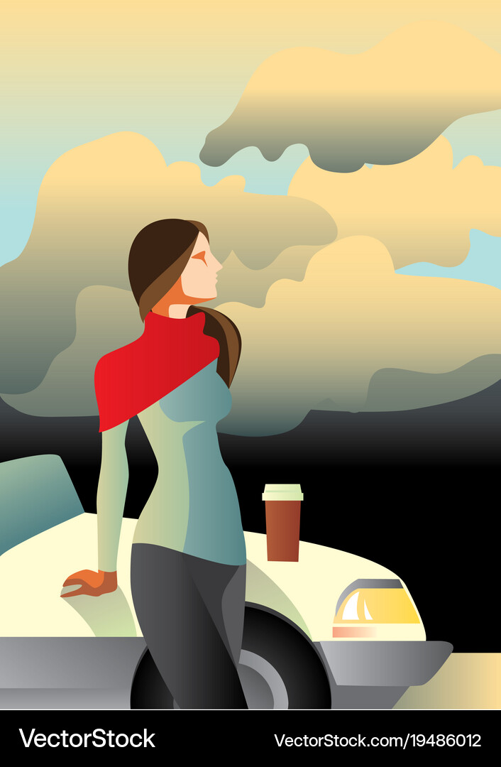 Warm evening Royalty Free Vector Image - VectorStock