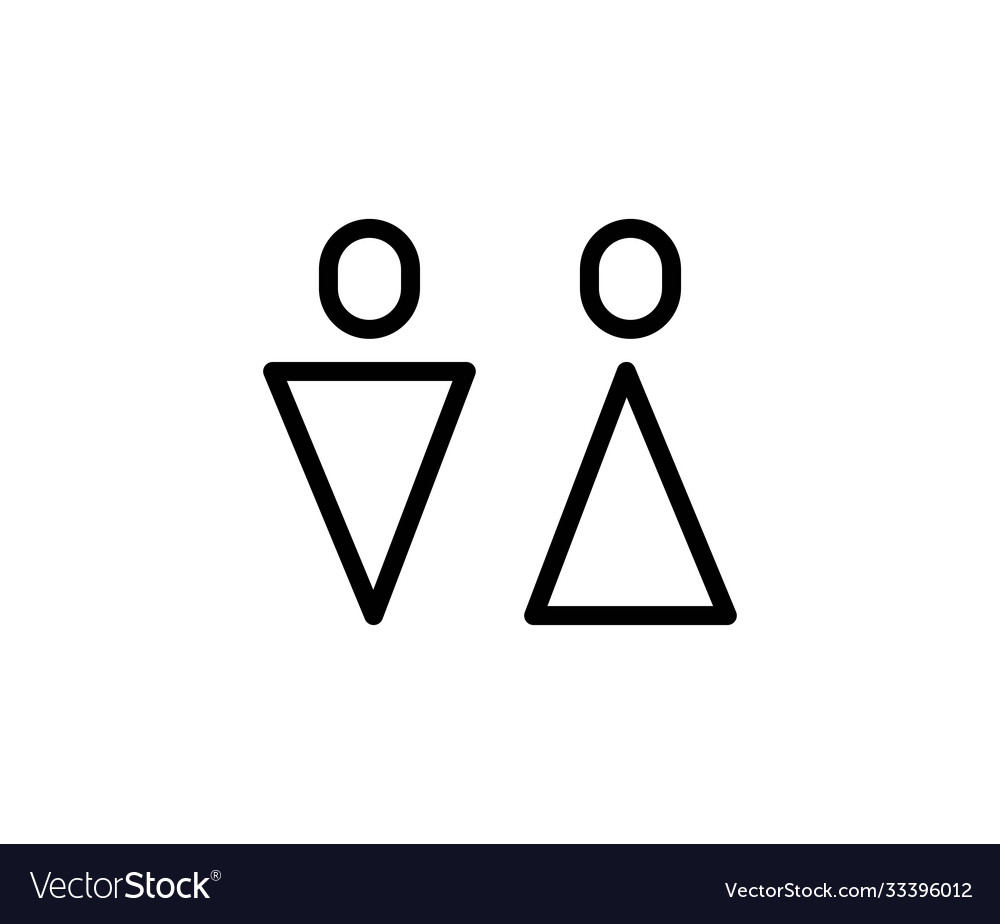 Wc line icon