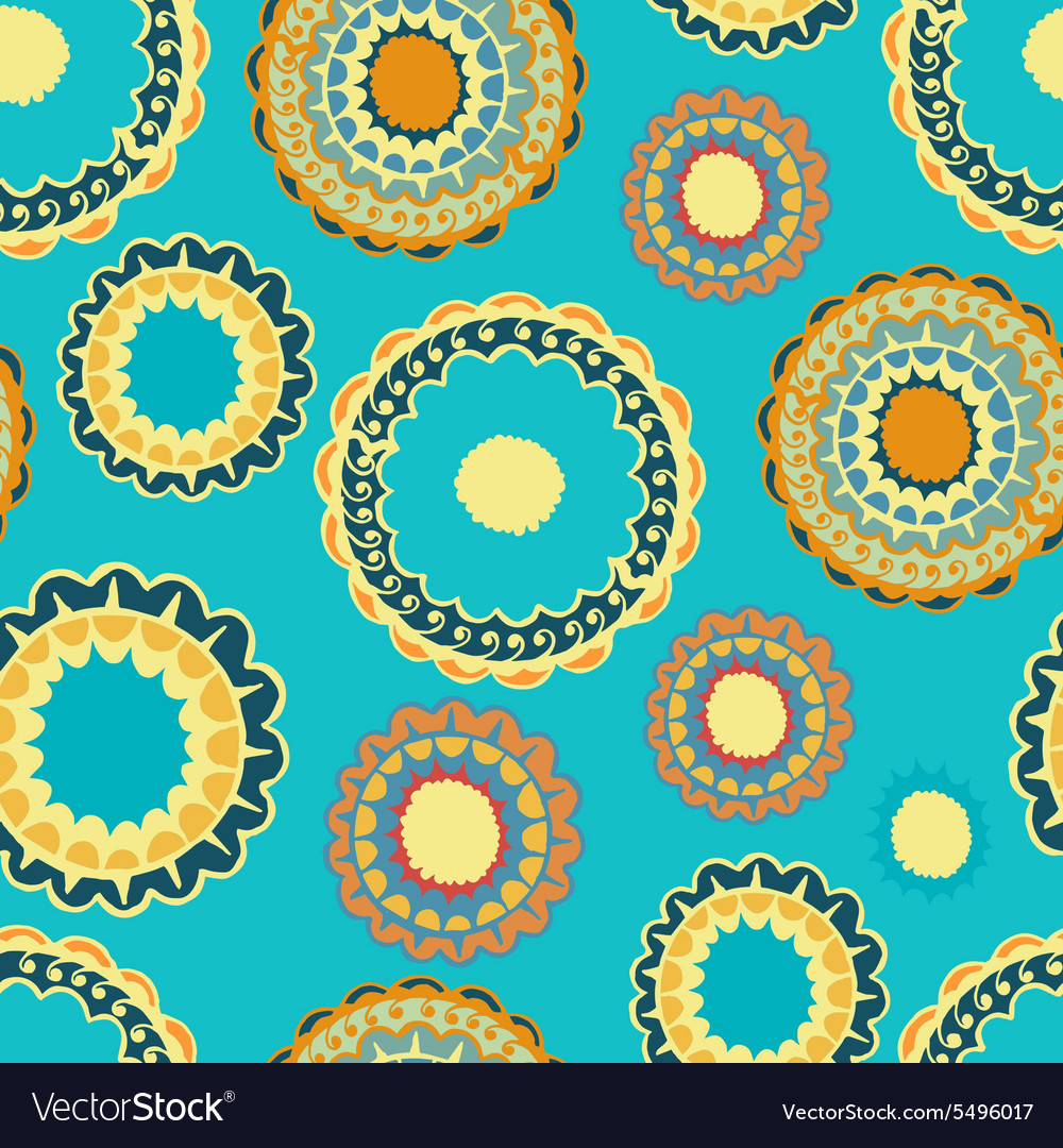 Abstract seamless with round gold pattern