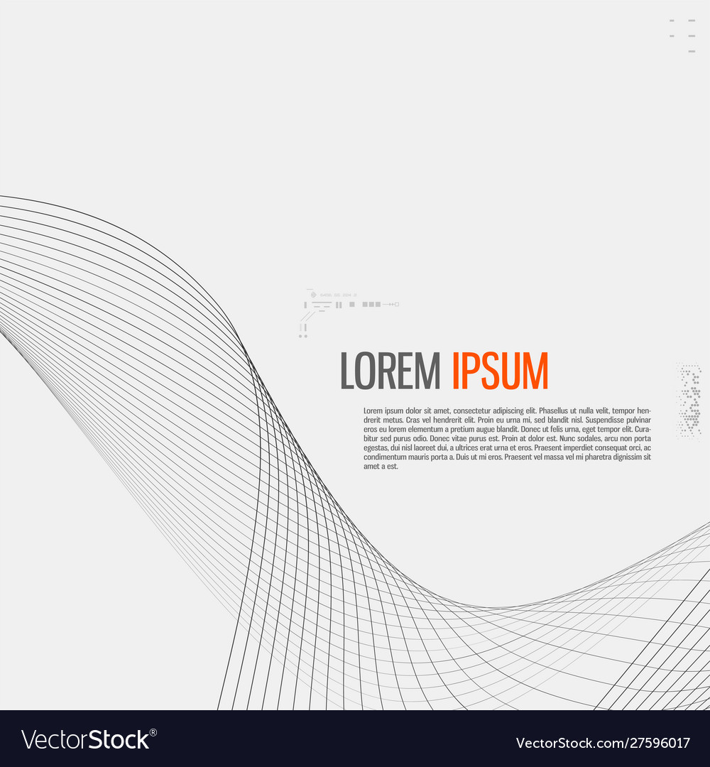 Abstract Tech Wave Background