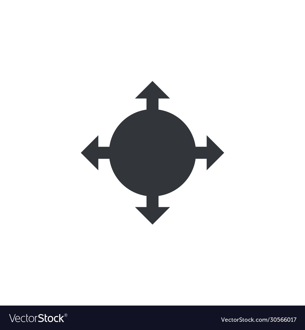 Delivery logistic package with four arrows