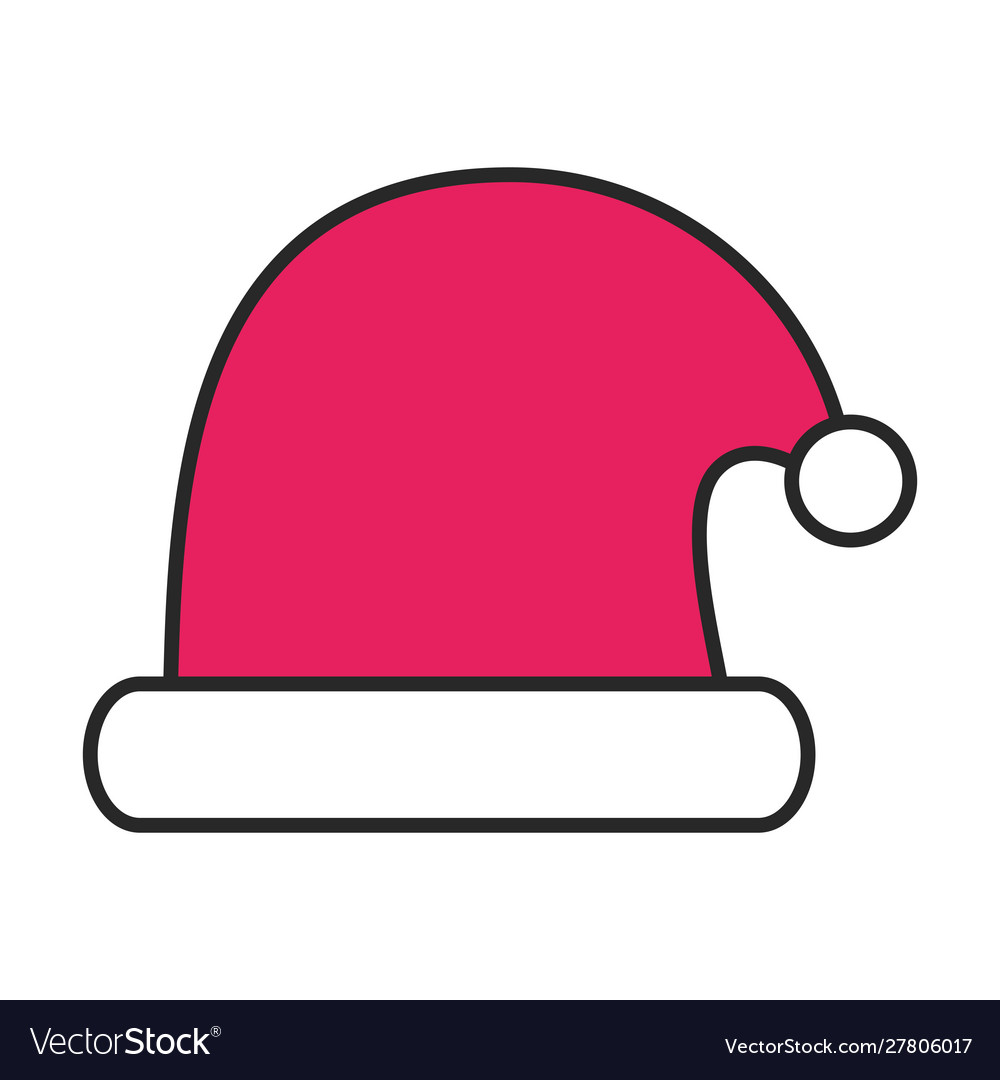 Merry christmas santa claus hat icon