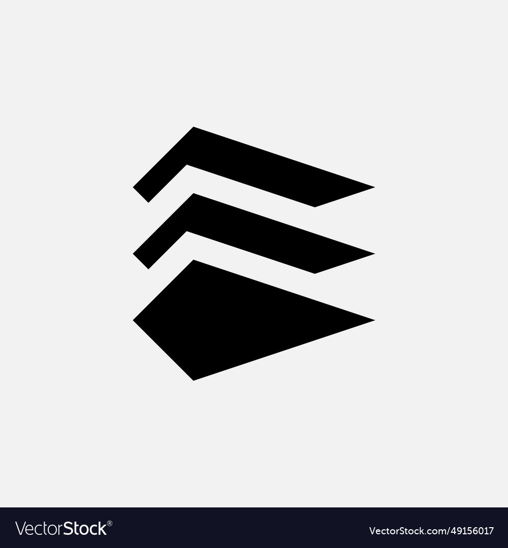 Outstanding abstract unique letter e logo design