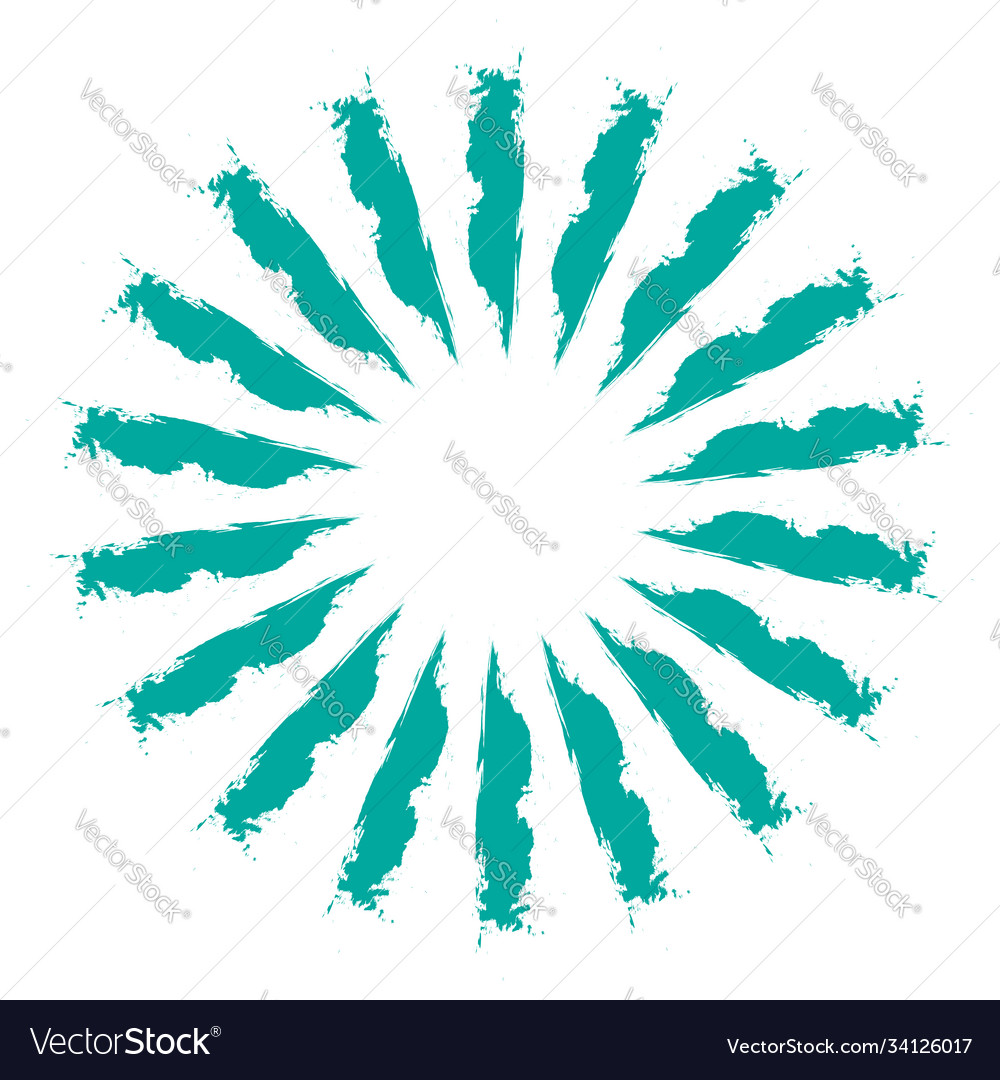 Radial element with grungy grunge radiating lines