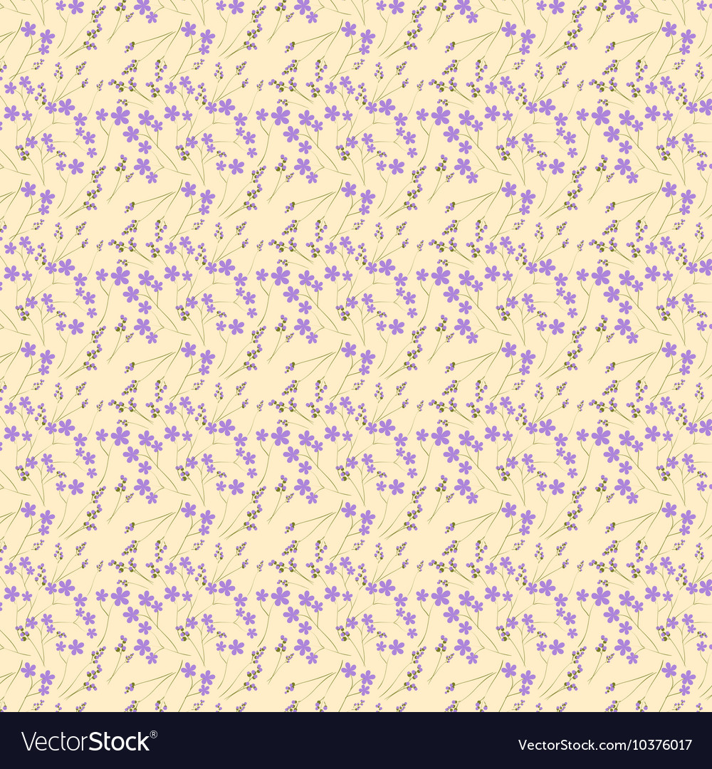 Seamless pattern with purple spring flowers it can