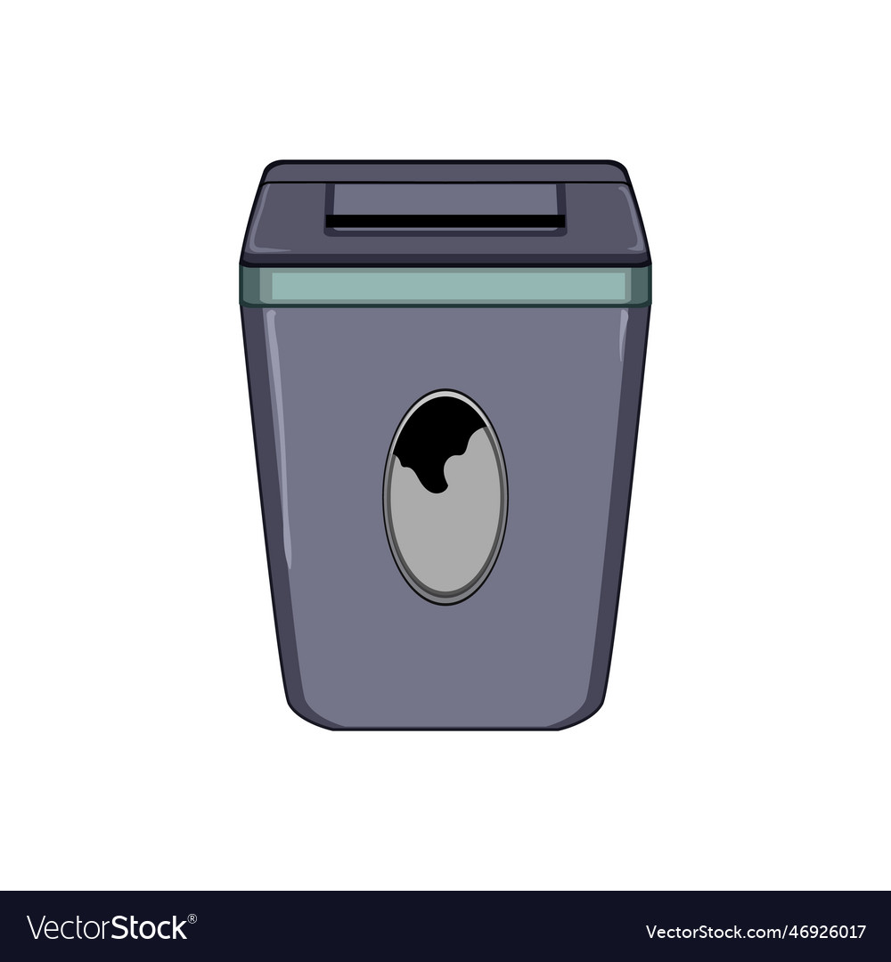 Shred cut shredder cartoon Royalty Free Vector Image