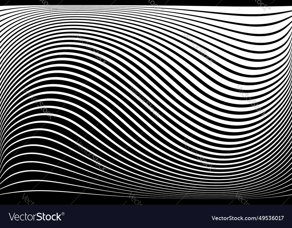 Wavy lines pattern vector image Wavy lines pattern