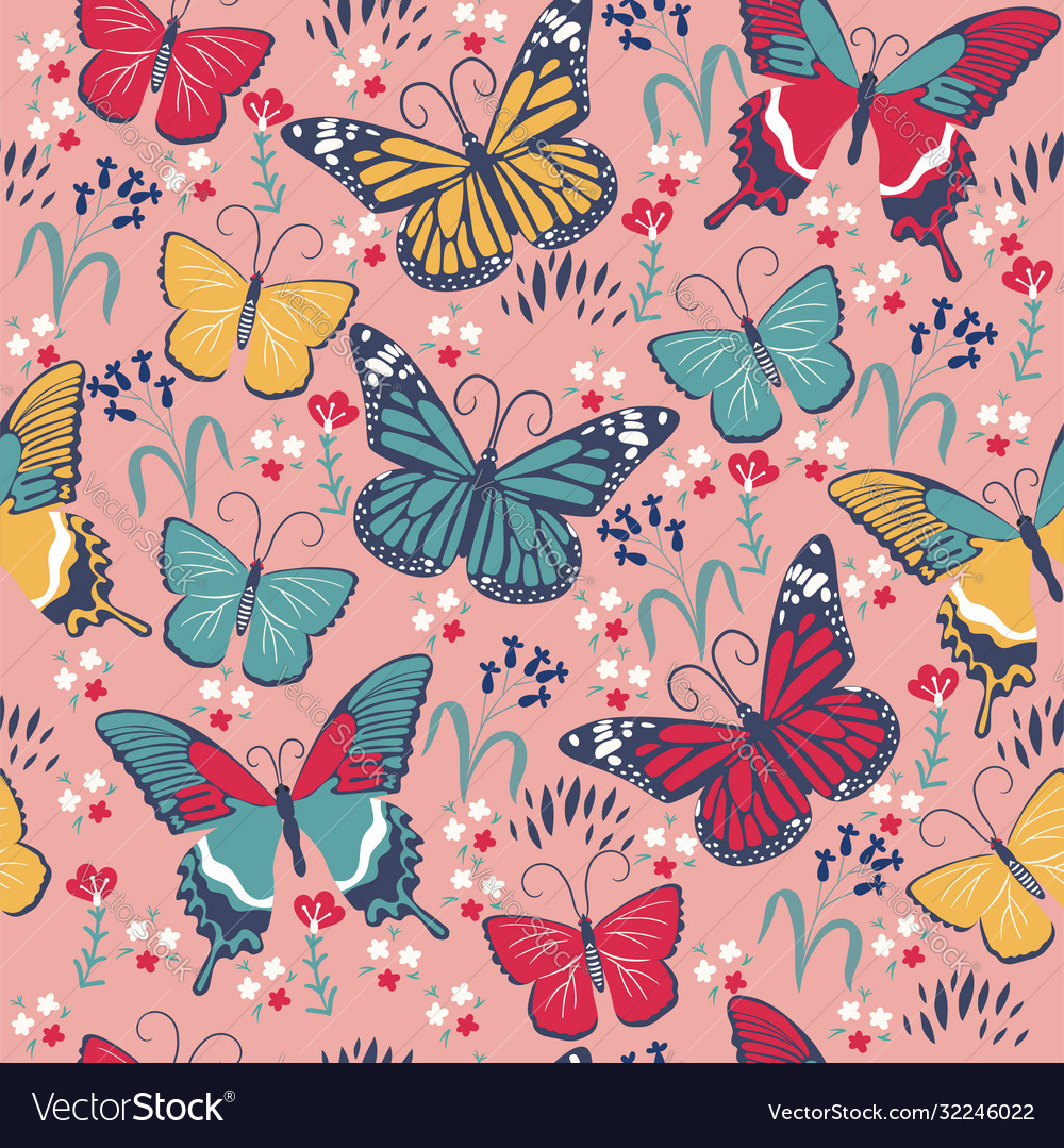 Butterfly Floral Pattern