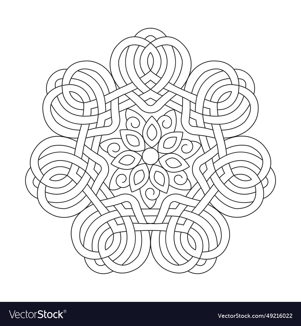 Celtic Mandala Coloring Page