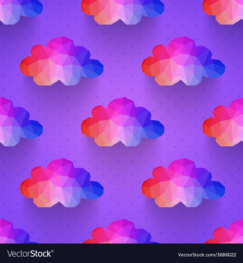 Cloud seamless pattern background made