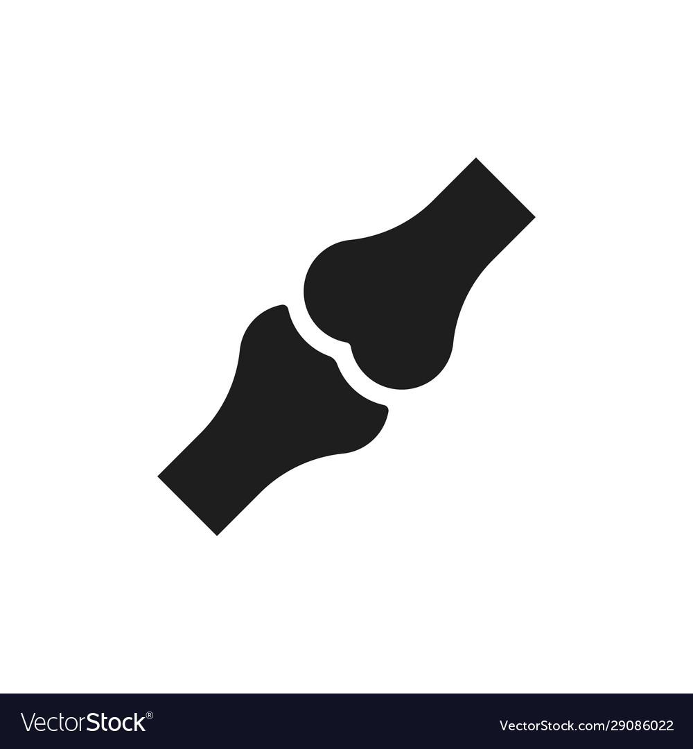 Joint icon flat design Royalty Free Vector Image