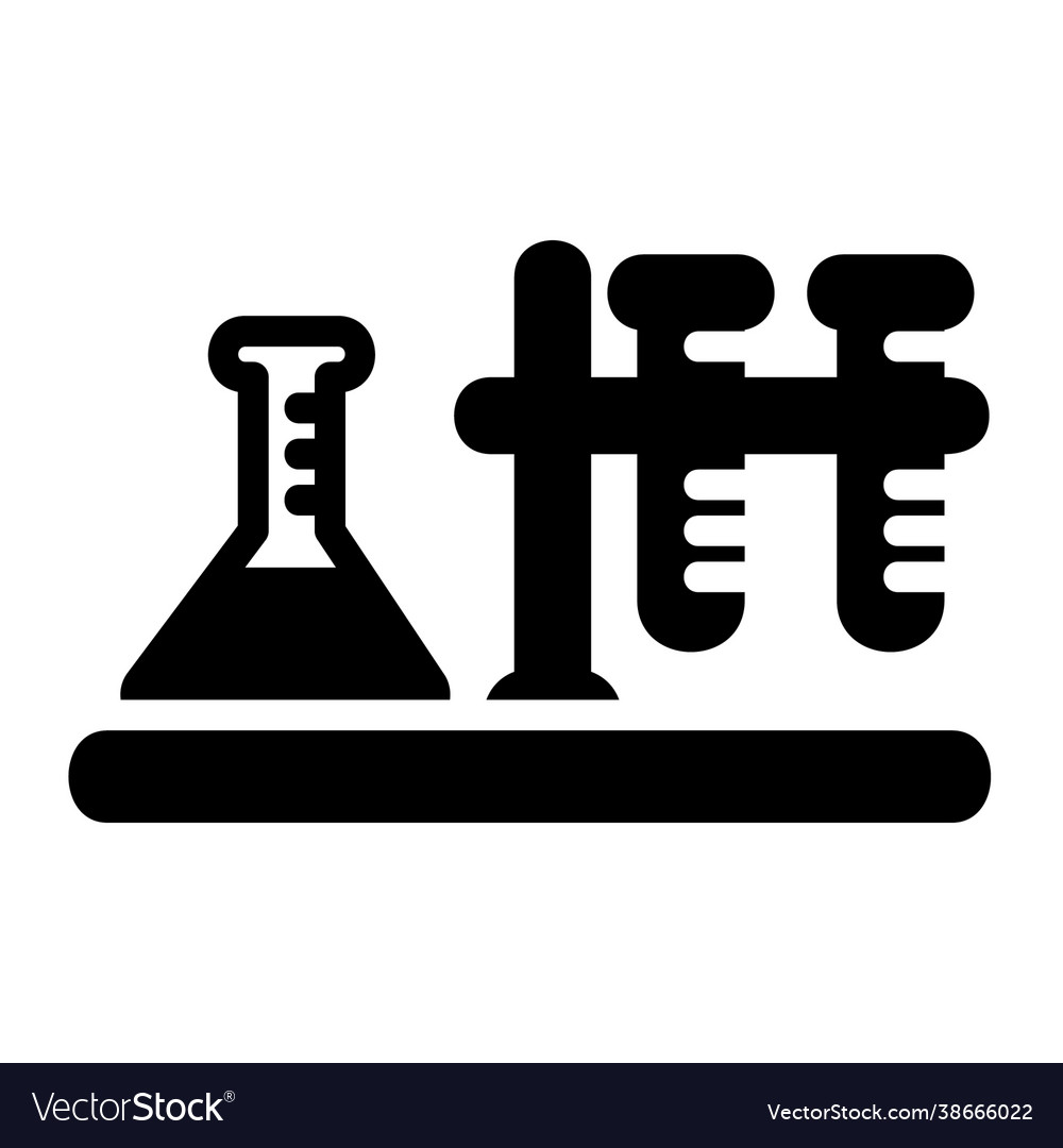 Laboratory icon in solid style for any projects vector image Laboratory icon in solid style for any projects