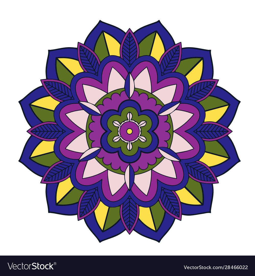 Mandala patterns on isolated background Vector Image Mandala patterns on isolated background