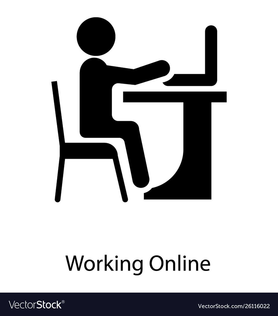 Online computer working