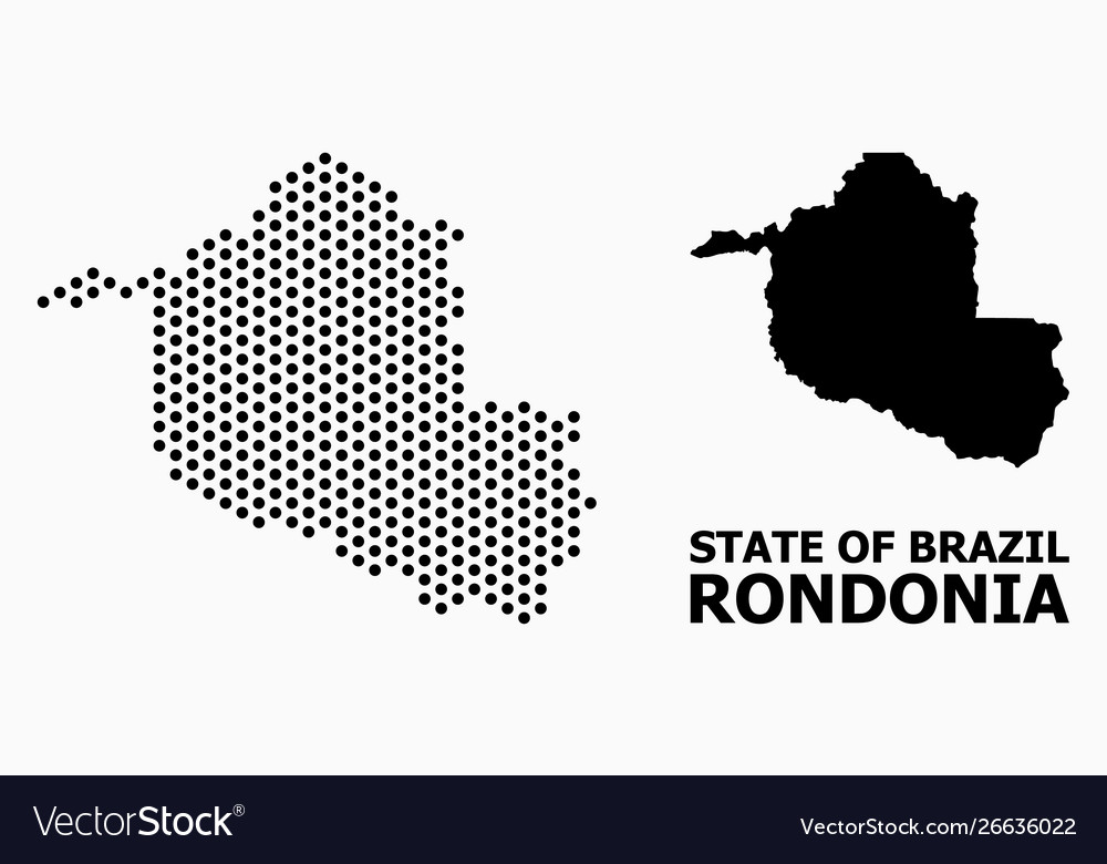 Pixel pattern map rondonia state