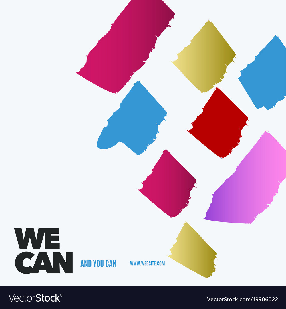 Set of abstract design elements for graphic
