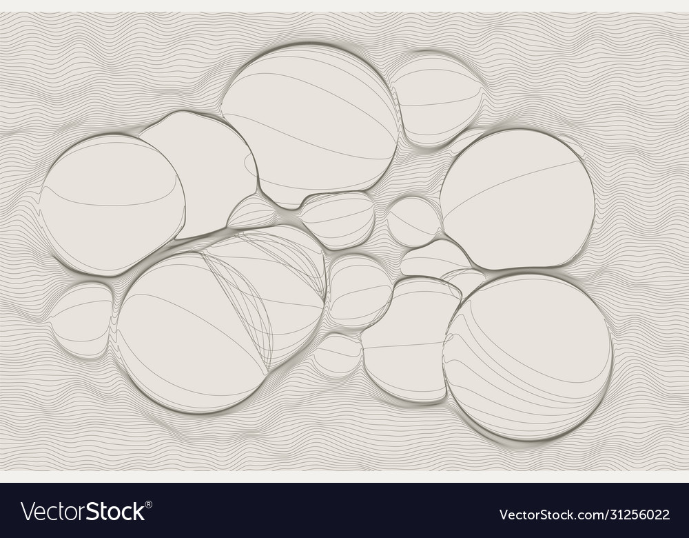 Ultradünne Linienblase Fluidgeometrie dynamisch