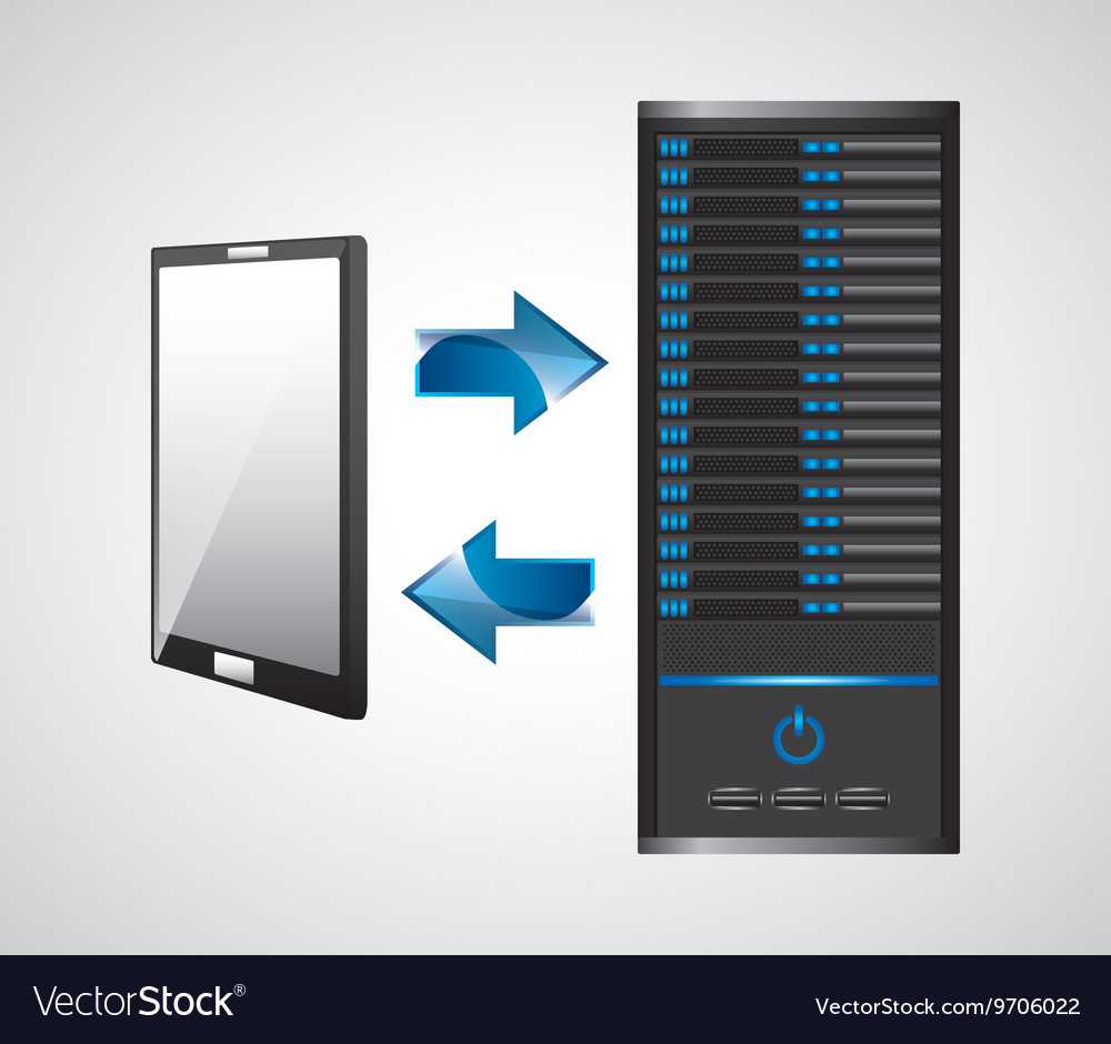 Web hosting icon technology design