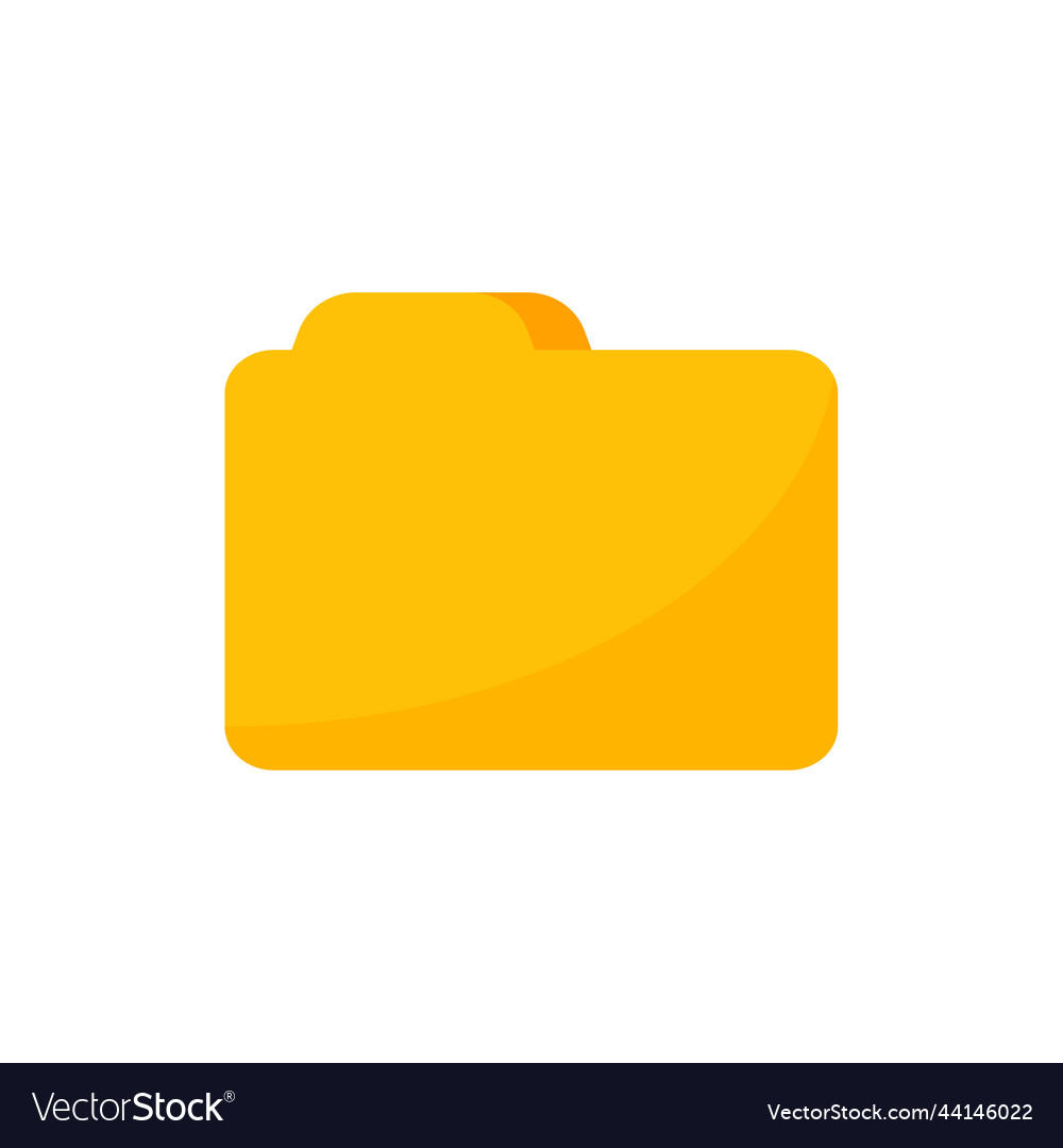 Yellow folders for organizing documents sorting