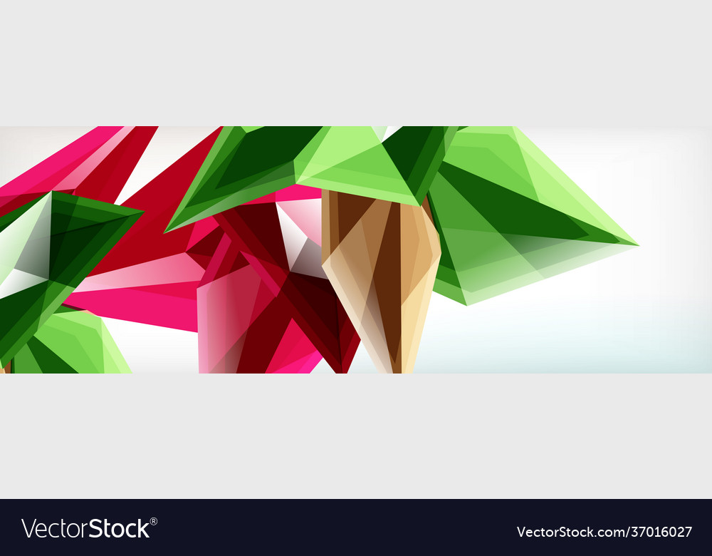 3d triangles and pyramids abstract