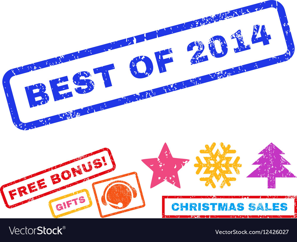 Best of 2014 rubber stamp