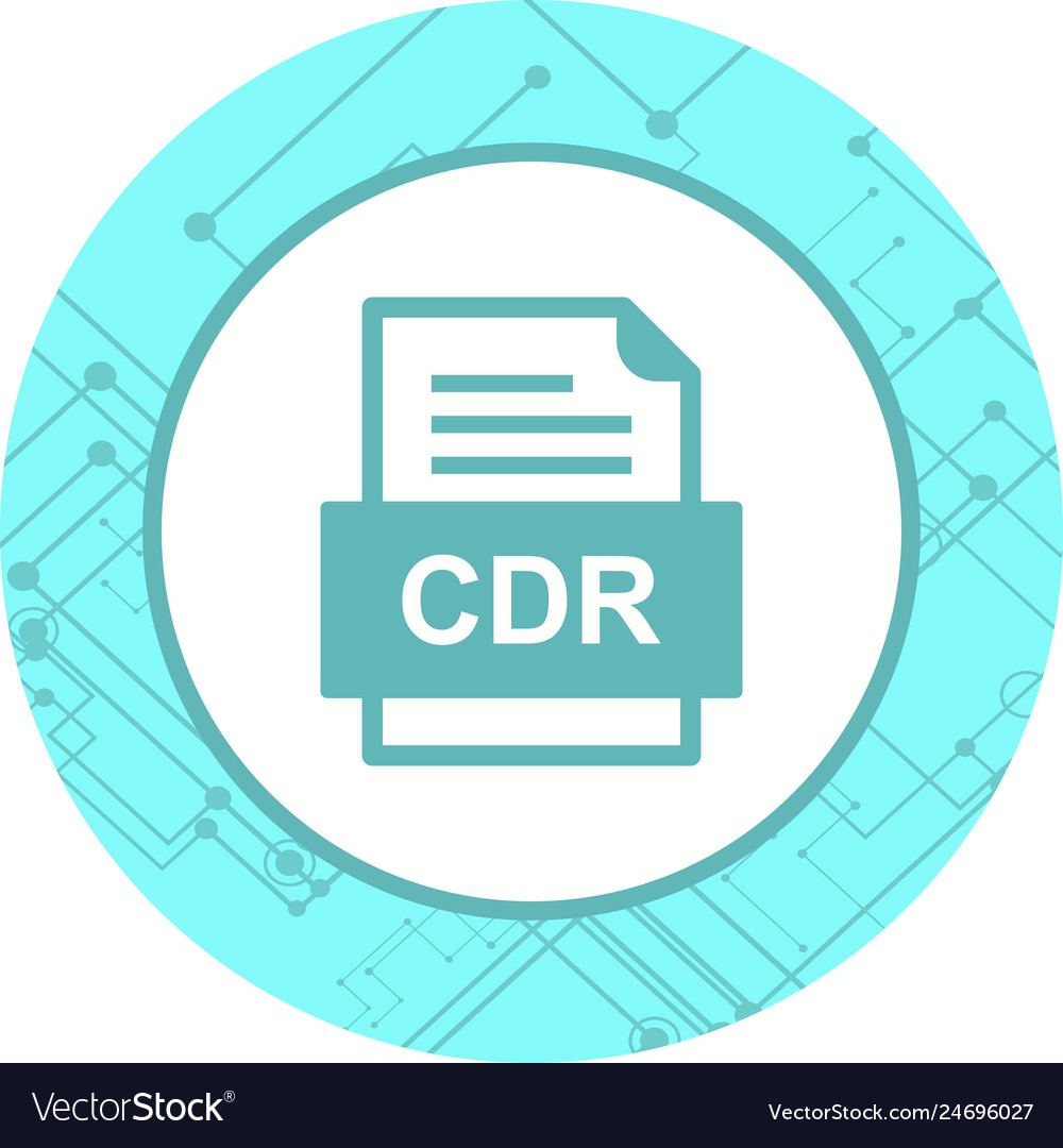 Cdr file document icon