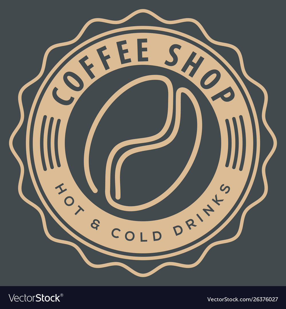 Coffee shop logo design template Royalty Free Vector Image