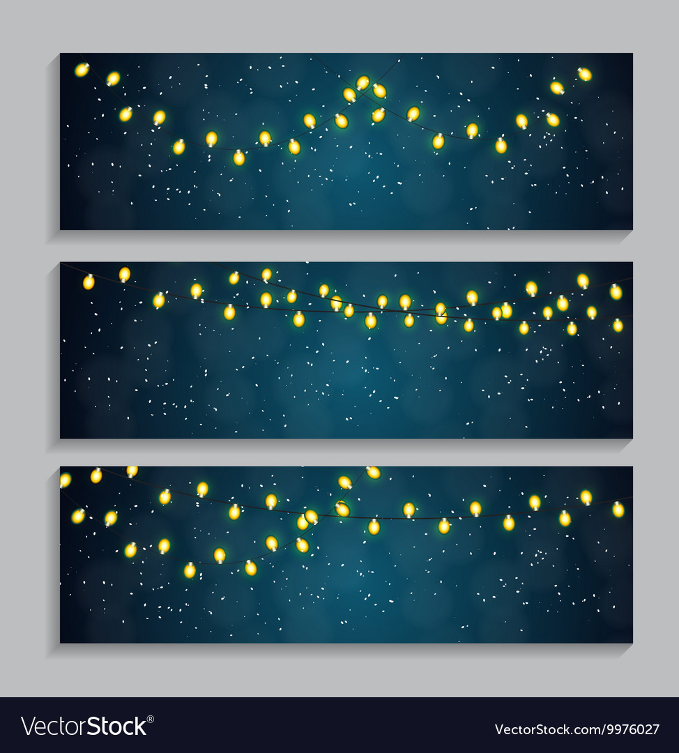 Glowing String Lights Background