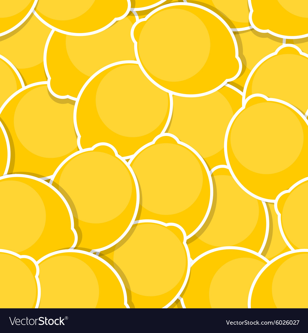 Seamless pattern background from lemon
