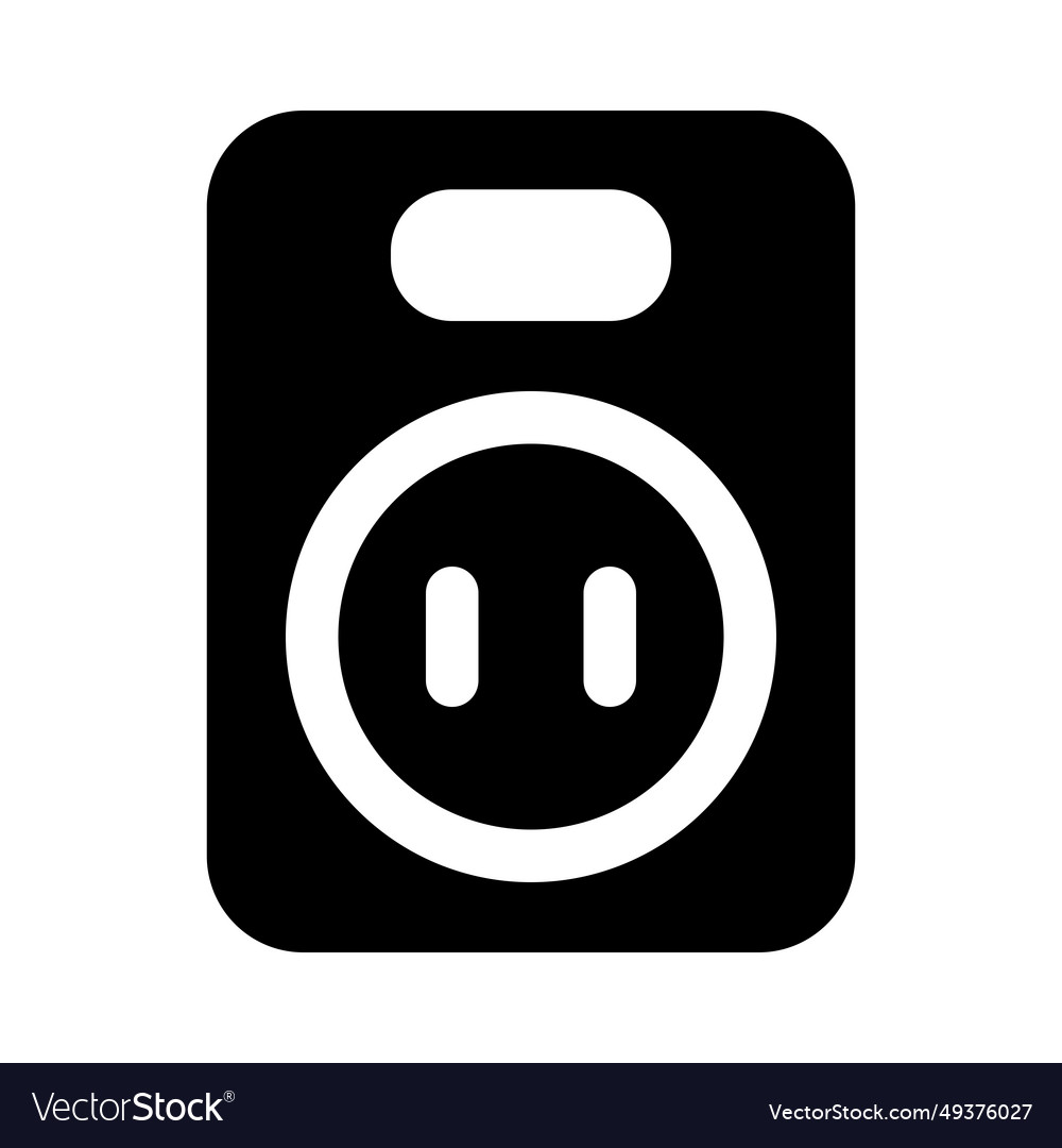 Wall mounted power socket with switch button