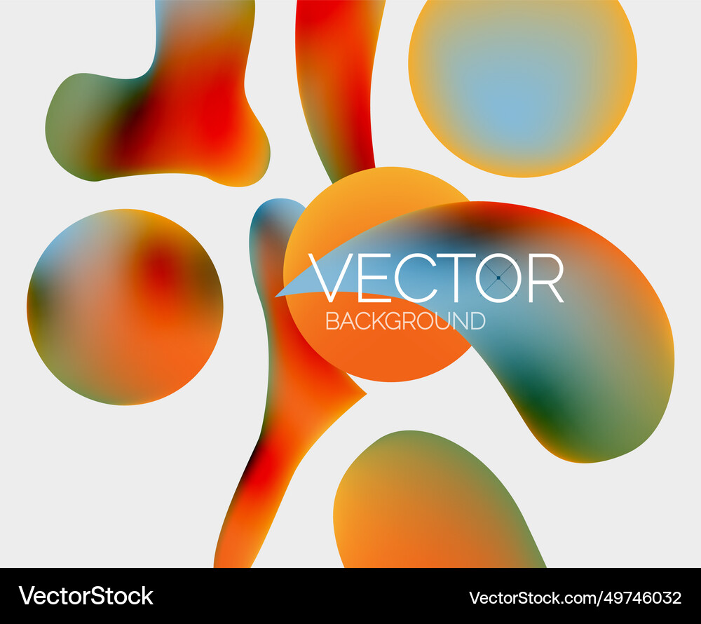 Abstract liquid bubble background Royalty Free Vector Image