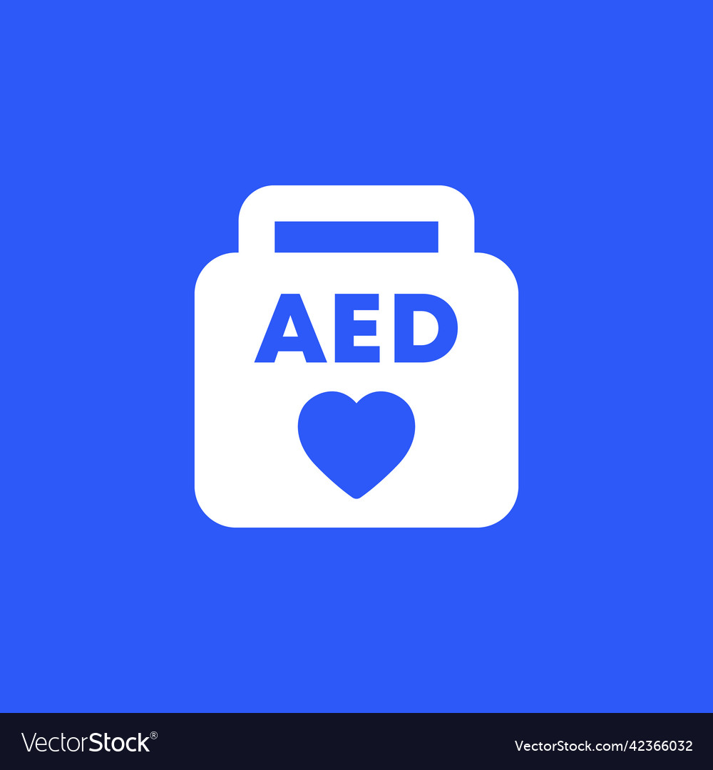 Aed icon automated external defibrillator