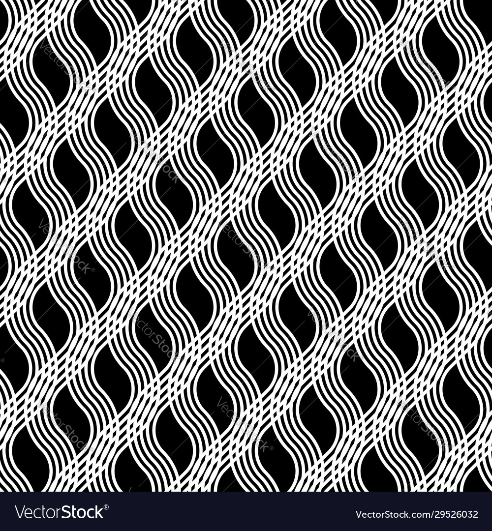 Design seamless monochrome zigzag pattern